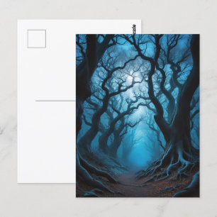 Moody Forest Gnarled Trees Postkarte