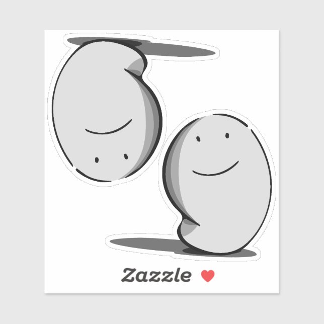 Moody-Geist - 2 Designs in einem Aufkleber (Blatt)