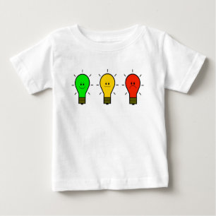 Moody-Glühbirnen in Stoplight-Farben Baby T-shirt