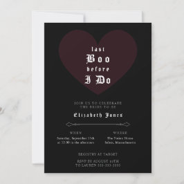 Moody Gothic Bridal Shower Invitation Einladung