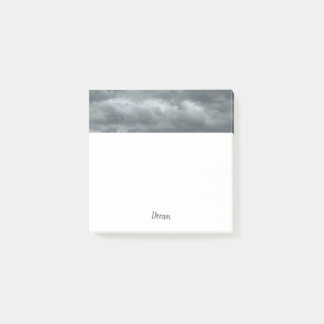 Moody Gray Clouds Square Post-it Klebezettel