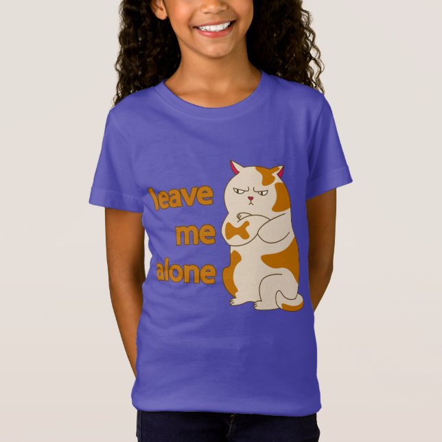 Moody gros chat me laisser seul T-shirt (Devant)