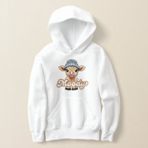 Moody Highland Cow Kids Sweat - shirt à capuche Sw