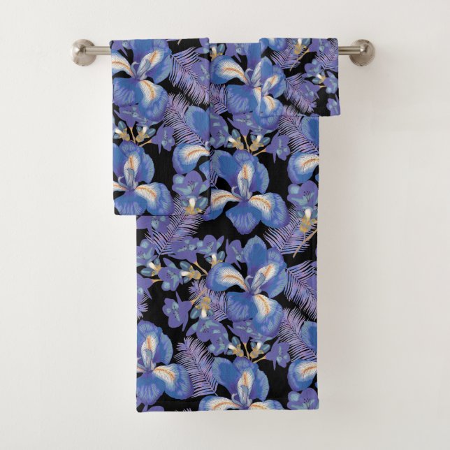 Moody Iris Badhandtuch Set (Insitu)