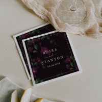 Moody Lila Blooms | Schwarze Musterhochzeit