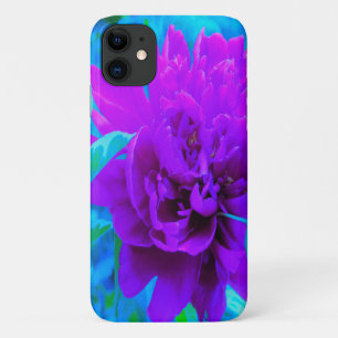 Moody Lila Peony mit schönem Foliage Case-Mate iPhone Hülle