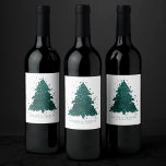 Moody Merry Christmas | Deep Plum Lila Custom Weinetikett<br><div class="desc">Die Saison für Dekoration und Unterhaltung! Moderner, düsterer und launischer abstrakter Ferienbaum und handgeschriebener "Frohe Weihnachten" in einer reichen, luxuriösen Palette. Dieses elegante festliche Design zeichnet sich durch einen funkelnd Whirlpool mit einem frisch gestrichenen Spritzer aus, der mit Imitaten aus metallischem Glitzer verstärkt wird. Für andere Farben oder passende Produkte...</div>
