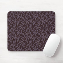 Moody Modern Chic Botanical Leaf Dark Lila