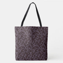 Moody Modern Chic Botanical Leaf Dark Lila