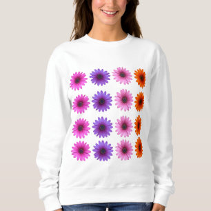 Moody Modern Winter Botanische Weihnachten Lila Sweatshirt