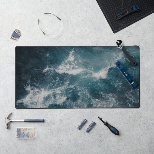 Moody ocean waves, art photo (Poste de travail)