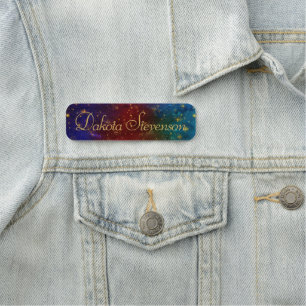 Moody Ombre Psychedelisch Grunge Stardust Brandi Namensschild