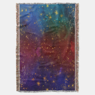 Moody Ombre Psychedelische Grunge Gold Stardust Decke
