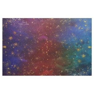 Moody Ombre   Psychedelische Grunge Gold Stardust Stoff