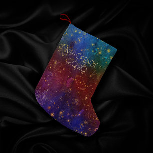 Moody Ombre   Psychedelischer Grunge Stardust Cust Kleiner Weihnachtsstrumpf