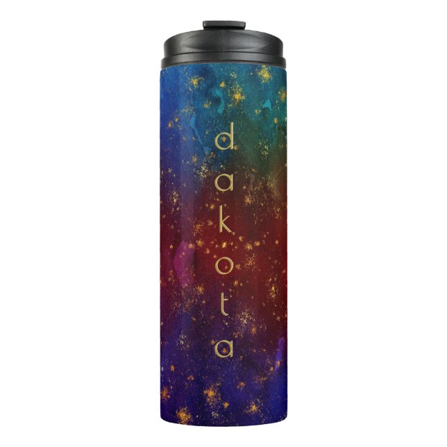 Moody Ombre | Psychedelischer Grunge Stardust Cust Thermosbecher (Vorderseite)