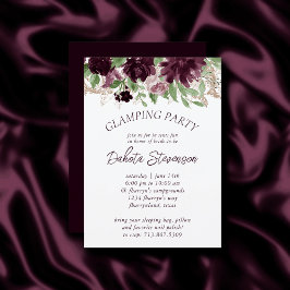 Moody Passion | Lila Party für Blumenrahmen Einladung