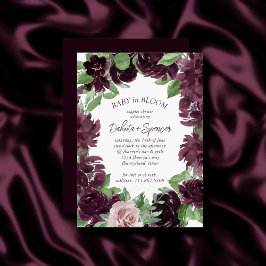 Moody Passions | Dramatischer Lila Wein Rose Kranz Einladung