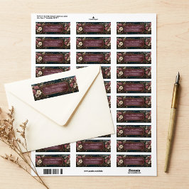 Moody Plum strukturierter Vintage-Goldrahmen