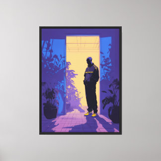 Moody Silhouette Wall Art - Moderne Ästhetik Leinwanddruck