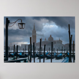 Moody Sky in Venedig, Italien Poster