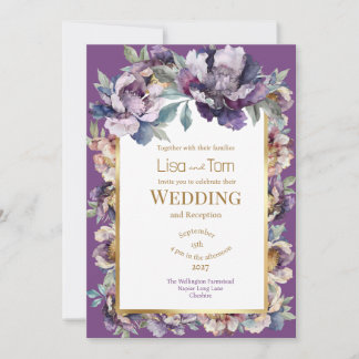 Moody Soft Goth Faire-part de mariage