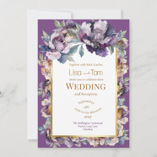 Moody Soft Goth Wedding Einladung