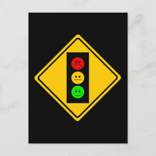Moody Stoplight Postkarte