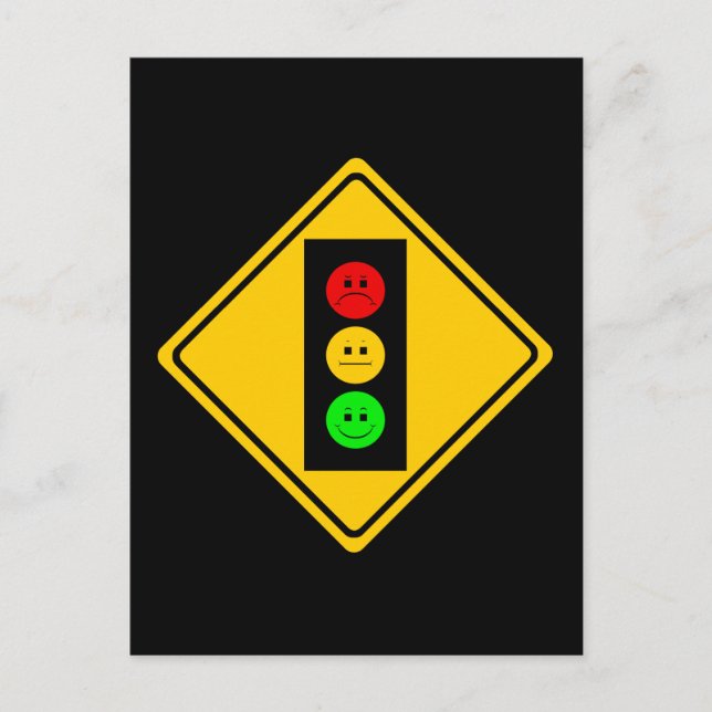 Moody Stoplight Postkarte (Vorderseite)