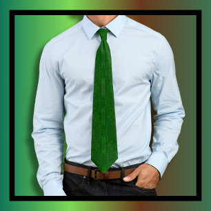 Moody Swirl Pattern Green Krawatte