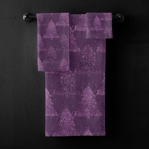 Moody Tree Motif   Noel profond pourpre de prune