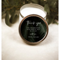 Moody Tropics Wedding Thank You