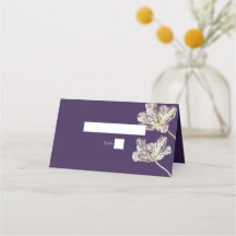 Moody Watercolor Lila Tulips Hochzeitname