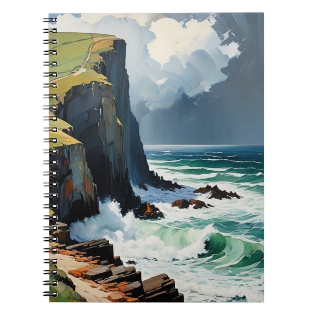 Moody Waves | Notebook-Journal Notizblock (Vorderseite)