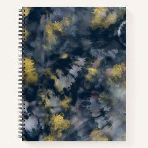 MoodyBlueTieDye-Notebook/Journalisten Notizbuch
