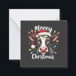 Mooey Christmas Funny Xmas Kuh Rinder Liebhaber Mitteilungskarte<br><div class="desc">Mooey-Weihnachten,  Kuh-Weihnachten,  Santa-Kuh,  Viehliebhaber,  Bauernweihnachtsfest,  Weihnachten,  lustige Kuh-Weihnachten,  Bauernurlaub,  Weihnachtsmannmütze-Kuh,  festliches Bauerntier,  Weihnachten für Rinderliebhaber,  Kuhurlaub-Shirt,  Bauernweih,  Weihnachten,  Viehgeschenk.</div>