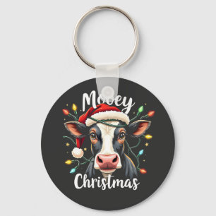 Mooey Christmas Funny Xmas Kuh Rinder Liebhaber Schlüsselanhänger