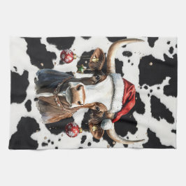 Mooey Christmas  Geschirrtuch