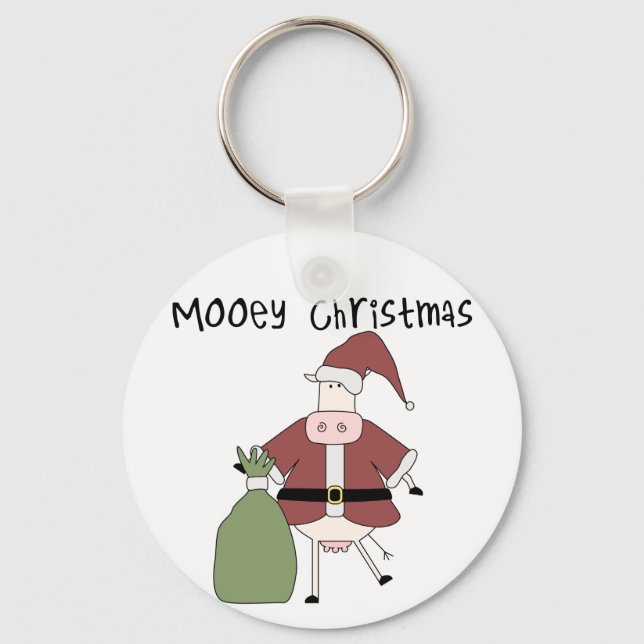 Mooey Cow Weihnachtsgeschenke und Geschenke Schlüsselanhänger (Vorderseite)