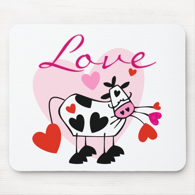 Mooey Liebe Valentine Mousepad (Vorne)