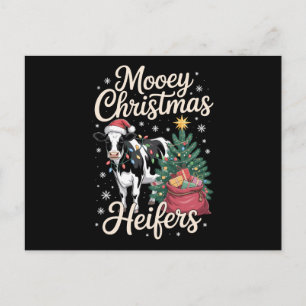 Mooey Weihnachten Färsen Kuh Weihnachtsmann Hut Xm