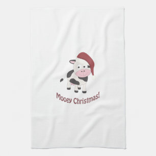 Mooey Weihnachten! Geschirrtuch