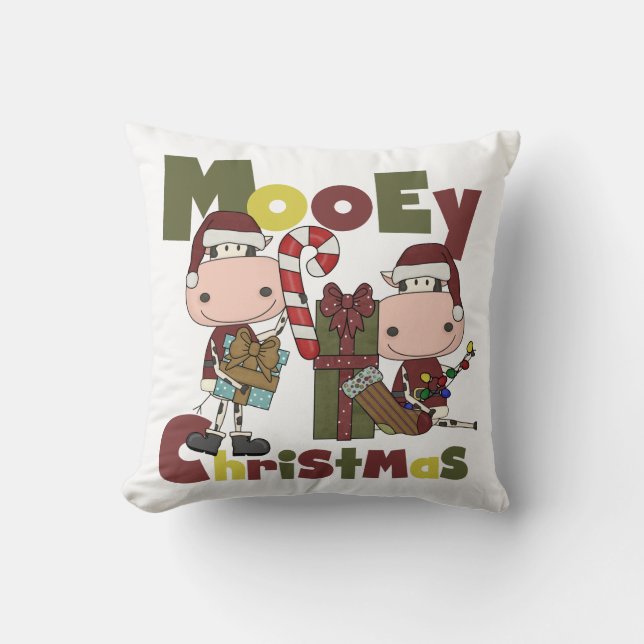 Mooey Weihnachten Kissen (Vorderseite)