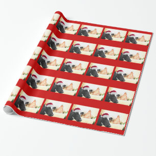 Mooey Weihnachtswinter-Kuh in der Geschenkpapier