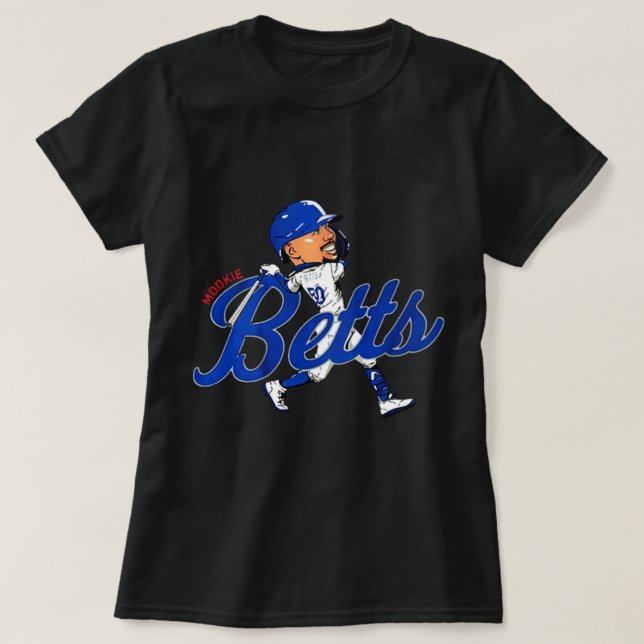 Mookie Betts Cartoon T-Shirt (Design vorne)