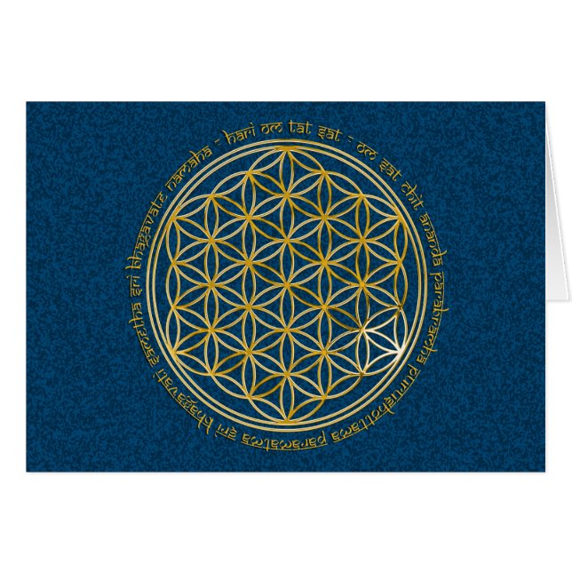 Moola Mantra / Blume Des Lebens | dark blue (Vorderseite (Horizontal))