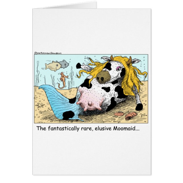 Moomaid Funny Cow Cartoon Gift T-Shirts Sammlerstü (Vorne)