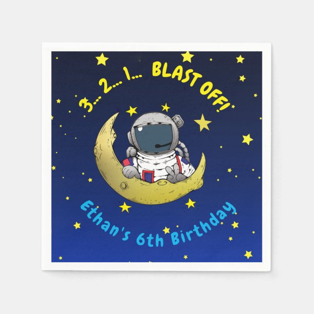 Moon Adventure Serviette (Vorderseite)