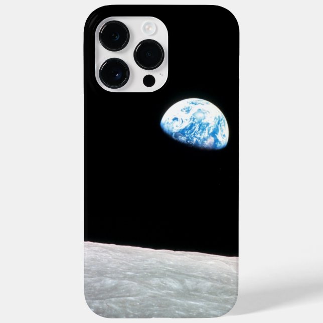 Moon and Earthrise Space Foto Case-Mate iPhone 14 Pro Max Hülle (Rückseite)