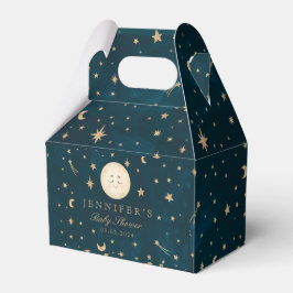Moon and Gold Stars Moon Baby Dusche Geschenkschachtel